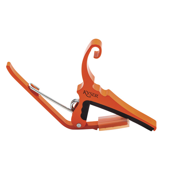 カイザー KG6OA/ORANGEBLAZE アコースティックギター用カポタスト(オレンジ)Kyser QUICK-CHANGE CAPO[KG6OAORANGEBLAZE] 返品種別A