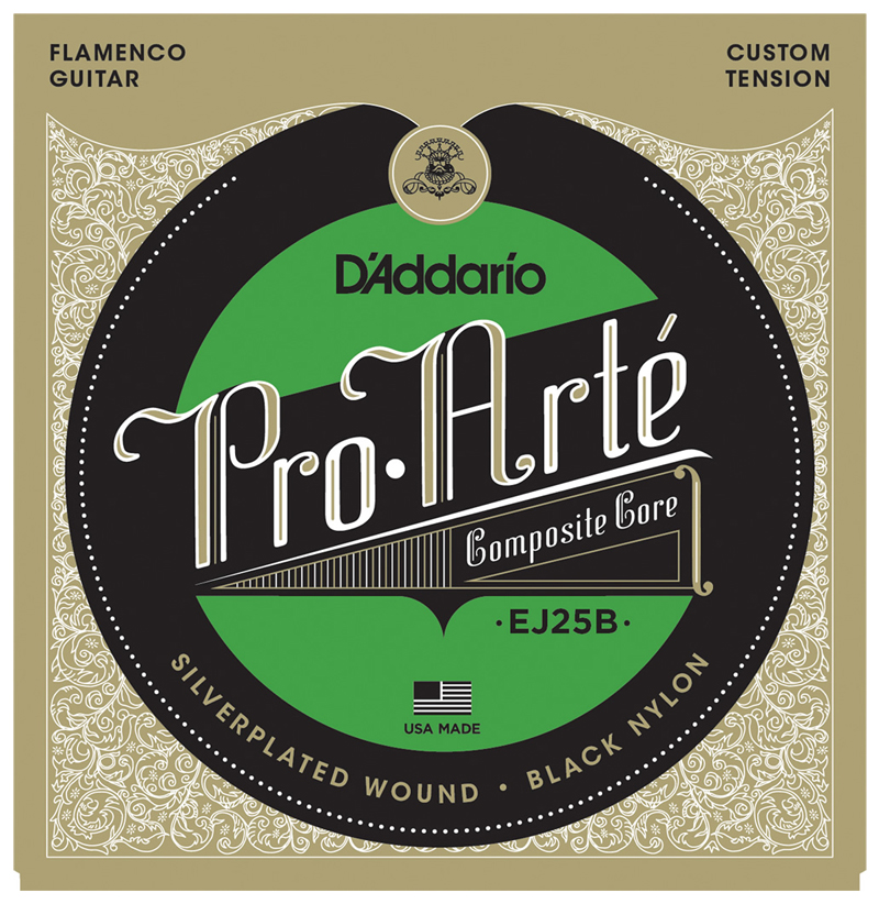 ダダリオ クラシックギター弦（Pro-Arte Black Nylon Composite Flamenco .0285-.0440） D'Addario PRO-ARTE COMPOSITE EJ25B返品種別A