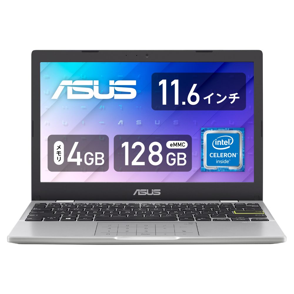 ASUS（エイスース） E210KA-GJ02WWS 11.6型 ノートパソコン ASUS E210KA（Celeron / メモリ 4GB/ 128GB（eMMC））ドリーミーホワイト[E21