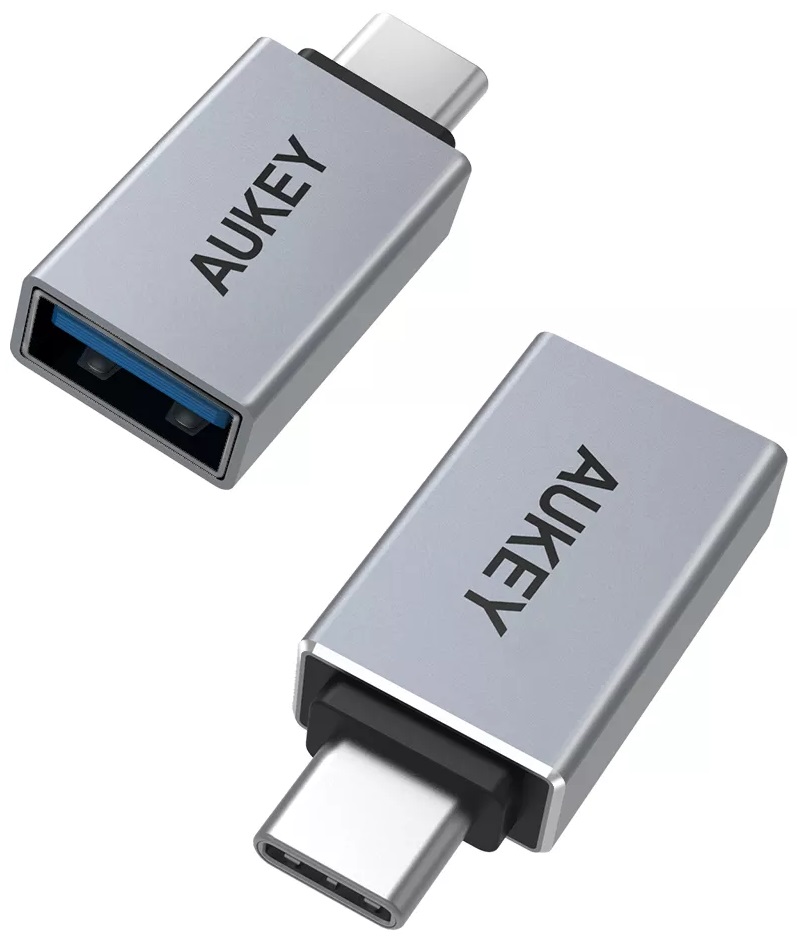 AUKEY CB-A22 USB 3.0 USB-A to C 変換アダプター (2個セット)[CBA22] 返品種別A