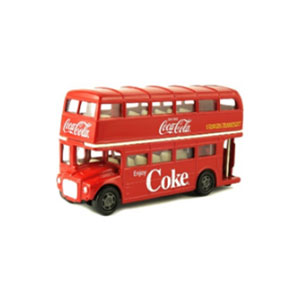 Coca-Cola Collectibles 1/64 ルートマスター ロンドン ダブルデッカー バス【464001】ミニカー 返品種別B