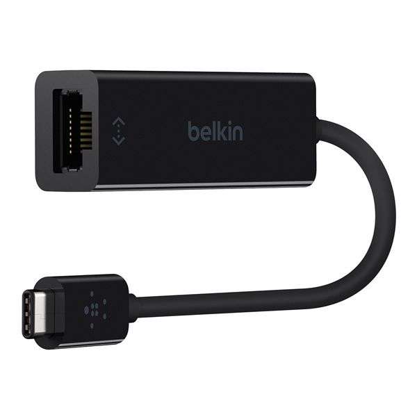 BELKIN F2CU040BTBLK USB-C to Gigabit Ethernetアダプター[F2CU040BTBLK] 返品種別A