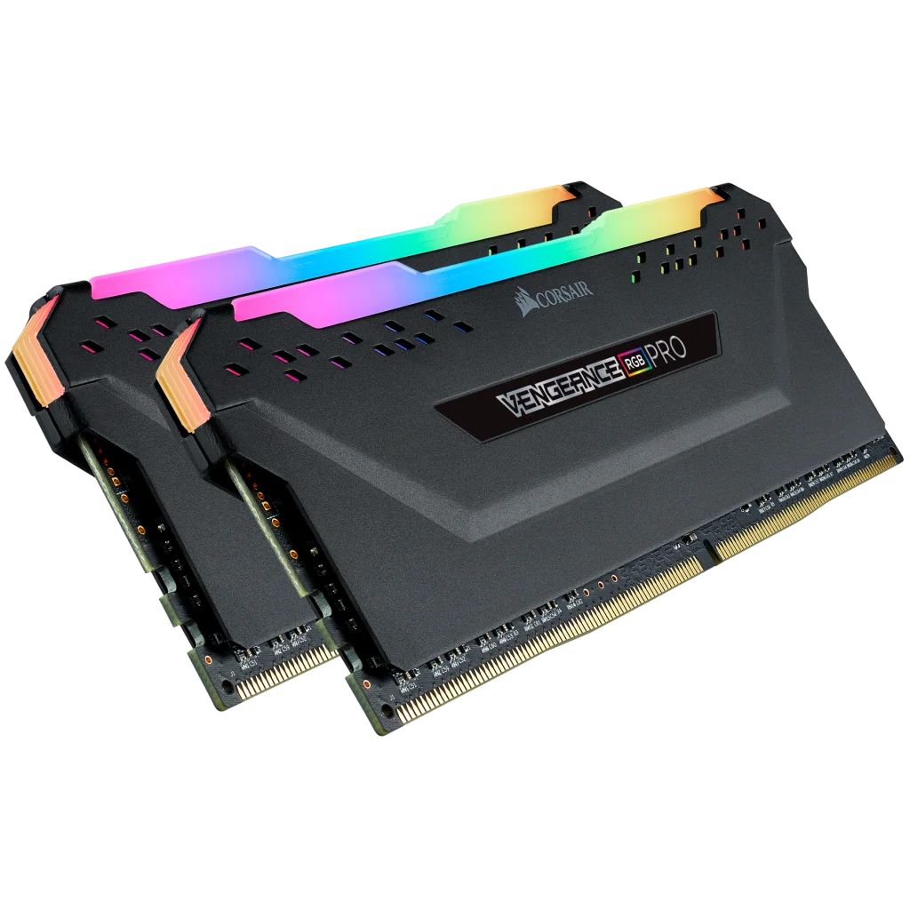 CORSAIR（コルセア） DDR4-3600（PC4-28800）DIMM 16GB（8GB×2）VENGEANCE RGB PRO ブラック CMW16GX4M2D3600C18返品種別B