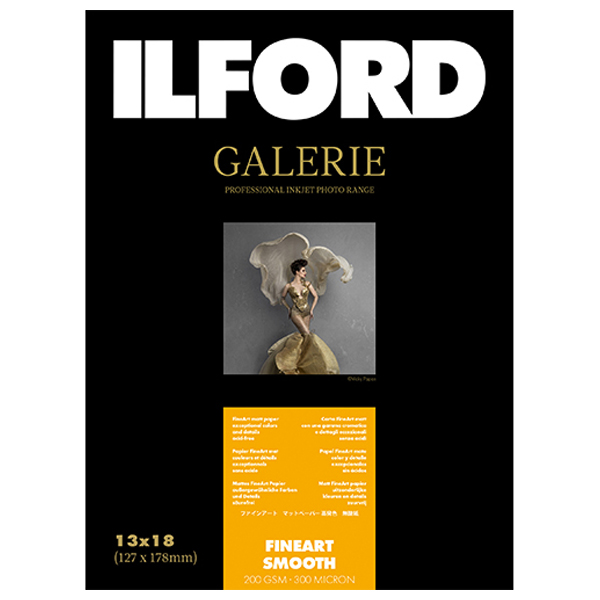 イルフォード インクジェット用紙 ファインアートスムース 厚手 スムースマット面質 2L（127mm×178mm）50枚 432650返品種別A