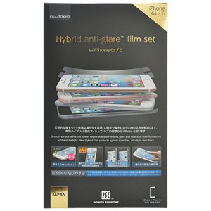 パワーサポート PYC-05 iPhone 6s/6用 ハイブリッドアンチグレアフィルムHybrid antiglare-film set for iPhone6s/6[PYC05] 返品種別A