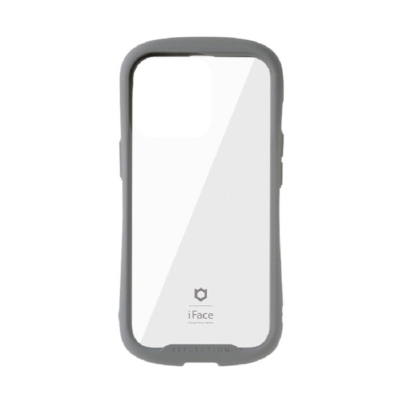 Hamee iPhone 13 Pro（6.1インチ）用 ハイブリッドケース IFACE REFLECTION 強化ガラスクリアケース（グレー） 41-933176返品種別A