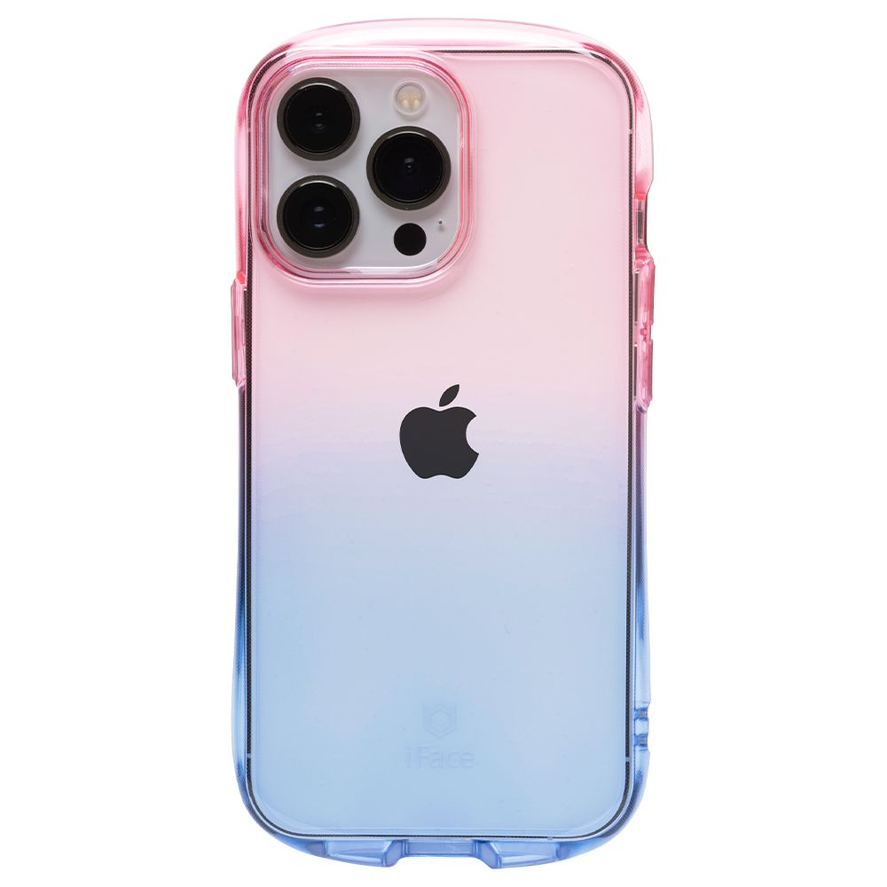 Hamee 41-943472 iPhone13 PRO TPUケース IFACE LOOK IN CLEAR LOLLY （ピーチ/サファイア）[41943472] 返品種別A
