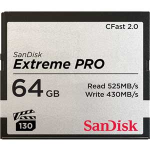 SanDisk（サンディスク） SDCFSP-064G-J46D CFastメモリーカード 64GBサンディスク エクストリーム プロ[SDCFSP064GJ46D] 返品種別A