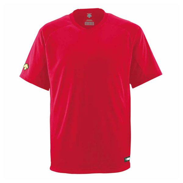 デサント DS-DB202-RED-XA ベースボールシャツ（RED・サイズ：XA）DESCENTE ベースボールシャツ（Vネック）[DSDB202REDXA] 返品種別A
