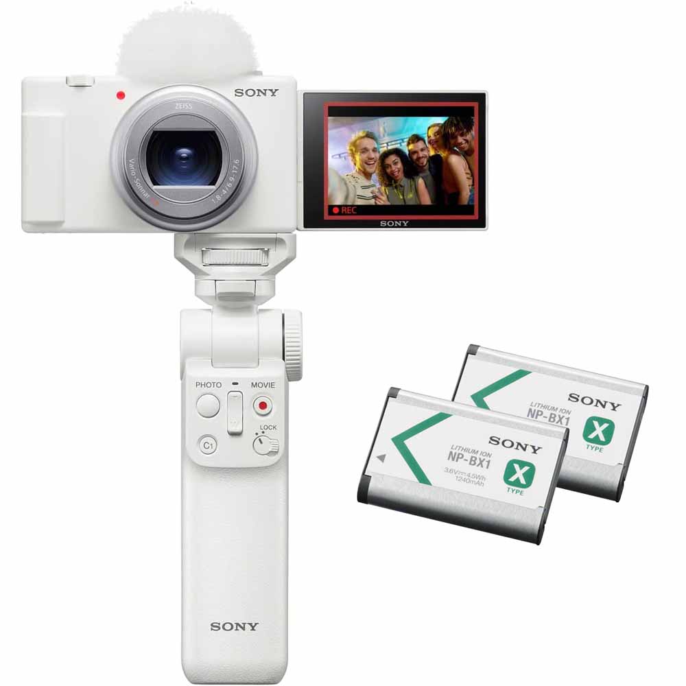 ソニー ZV-1M2G-W デジタルカメラ「VLOGCAM ZV-1 II」シューティンググリップキット（ホワイト）Vlogcam[ZV1M2GW] 返品種別A