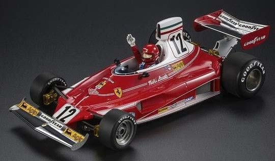 TOPMARQUES 1/18 312 T 1975 ワールドチャンピオン No12 N.ラウダ ドライバー付【GRPWC001】ミニカー 返品種別B
