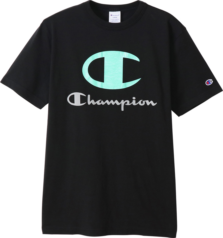チャンピオン CH-C3-T307-090-L ショートスリーブTシャツ（ブラック・サイズ：L）Champion[CHC3T307090L] 返品種別A