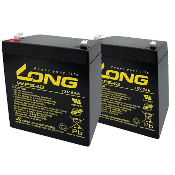LONG BATTERY WP5-12 制御弁式鉛蓄電池 UPS・非常電源用 /2個セット【他商品との同時購入不可】[WP512LONG] 返品種別B