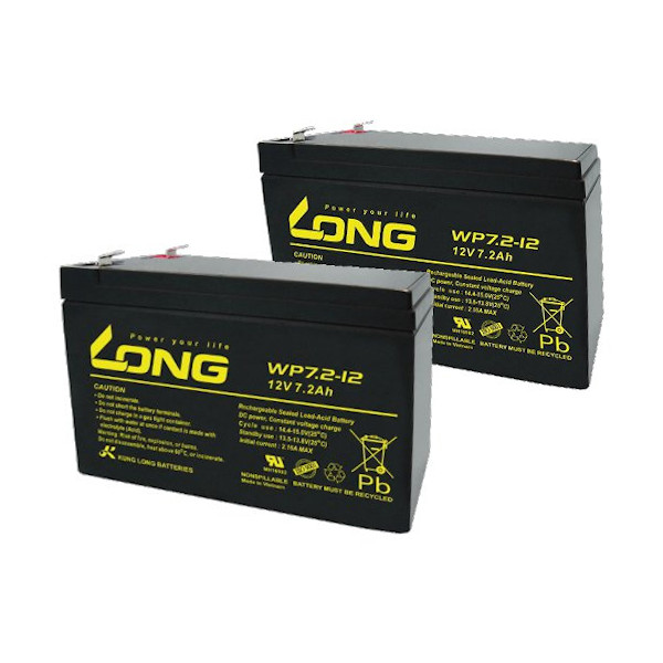 LONG BATTERY WP7.2-12 制御弁式鉛蓄電池 UPS・非常電源用 /2個セット【他商品との同時購入不可】[WP7212LONG] 返品種別B