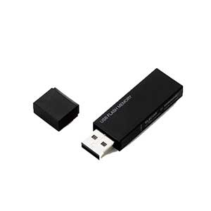 エレコム MF-MSU2B64GBK USB2.0対応 フラッシュメモリ 64GB（ブラック）セキュリティ機能搭載[MFMSU2B64GBK] 返品種別A