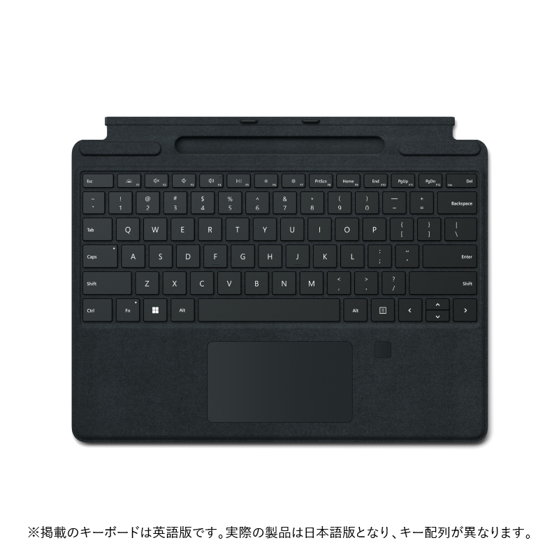 マイクロソフト 8XF-00019 Surface Pro 指紋認証センサー付き Signature キーボード（ブラック）[8XF00019TPCVBKシモン] 返品種別B