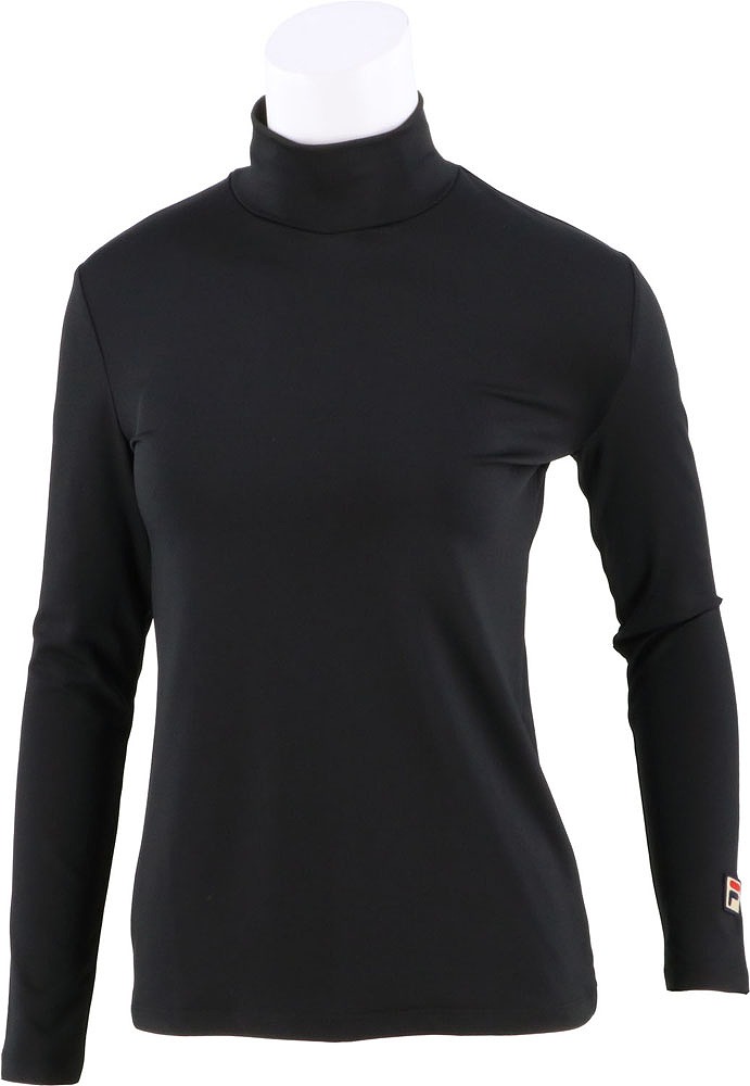 FILA(フィラ) レディース ハイネックロングスリーブシャツ（ブラック・サイズ：XL） FILA TENNIS FIL-VL8025-08-XL返品種別A