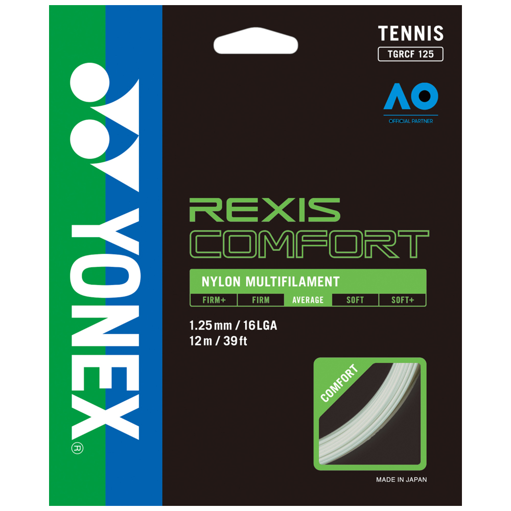 ヨネックス テニス ストリング レクシスコンフォート125（クールホワイト・1.25mm×12m） YO-TGRCF125-570返品種別A