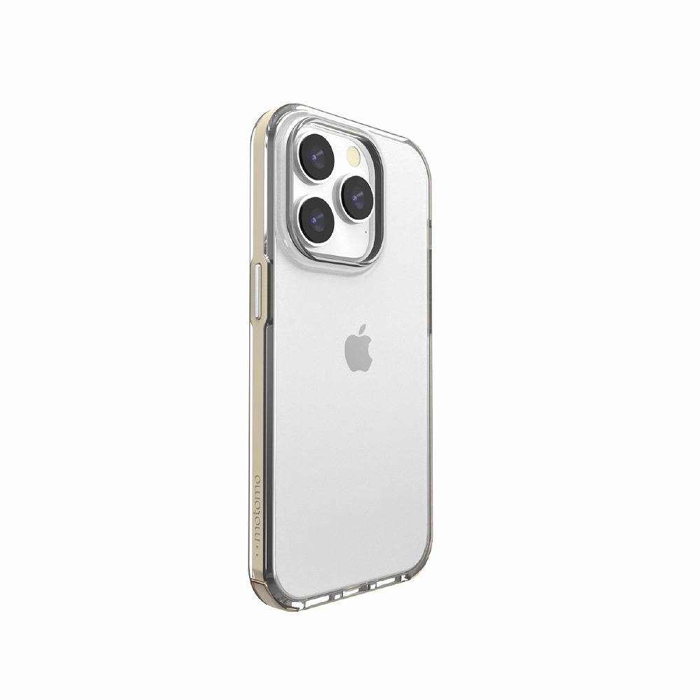 motomo MT24290I14PBG iPhone 14 Pro用 INO Achrome Shield Strap Case（マットベージュ）[MT24290I14PBG] 返品種別A
