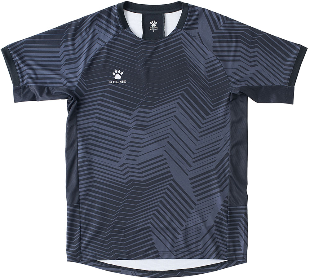 KELME（ケレメ） サッカー・フットサル用 ゲームシャツ 半袖（ブラック・サイズ：L） ユニセックス TTS-KC20S301-000-L返品種別A