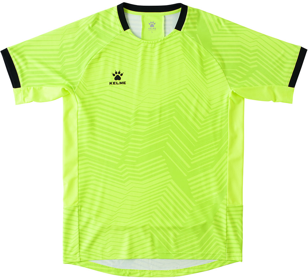 KELME（ケレメ） サッカー・フットサル用 ゲームシャツ 半袖（ネオンイエロー・サイズ：S） ユニセックス TTS-KC20S301-930-S返品種別A