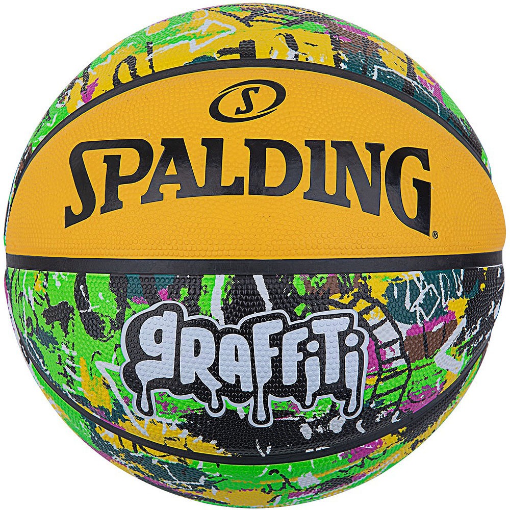スポルディング SPD-84374Z バスケットボール グラフィティ 7号球（グリーン×イエロー）SPALDING[SPD84374Z] 返品種別A