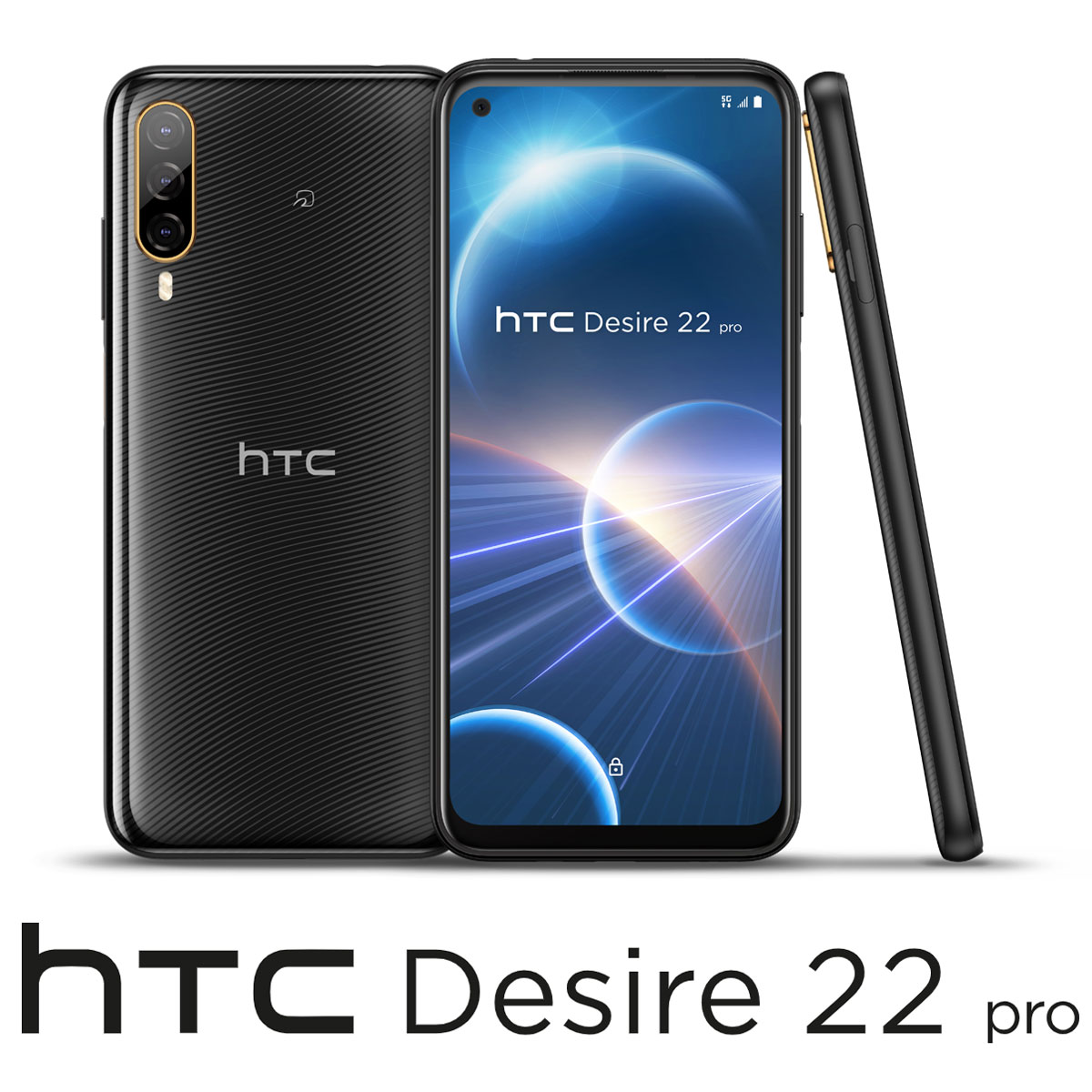 HTC（エイチ・ティー・シー） HTC Desire 22 pro（8GB/128GB）-ダークオーク 99HATD002-00返品種別B
