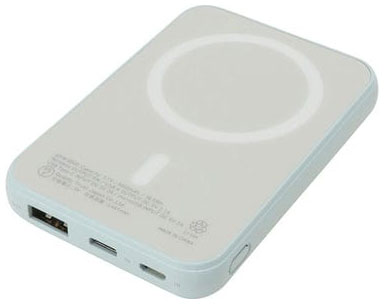 QTJ（クオリティトラストジャパン） QXW-0500BL ワイヤレス出力(5W)対応 モバイルバッテリー 5000mAh USB-A出力×1ポート (ブルー)[QXW