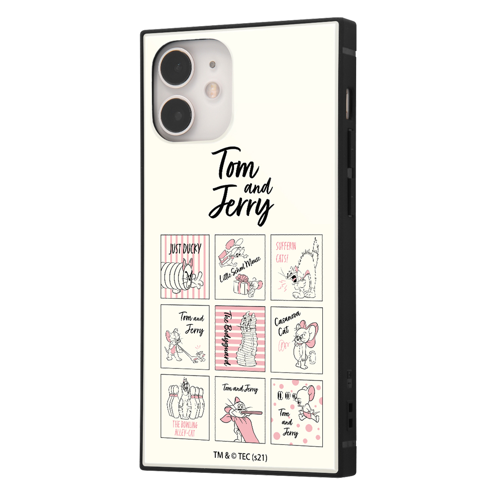 イングレム IQ-WP26K3TB/TJ7 iPhone 12 mini（5.4インチ）用 『トムとジェリー』 耐衝撃ハイブリッドケース KAKU（ファニーアート）[IQWP