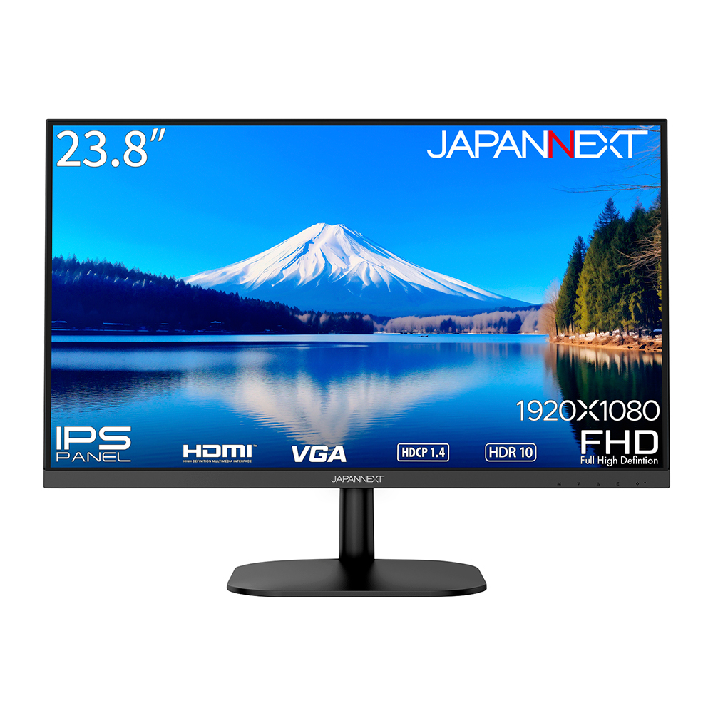 JAPANNEXT（ジャパンネクスト） JN-IPS2382FHDR 23.8型 液晶ディスプレイ(フルHD/IPS/非光沢/14ms/HDMI/VGA/スピーカー搭載/FreeSync/フ
