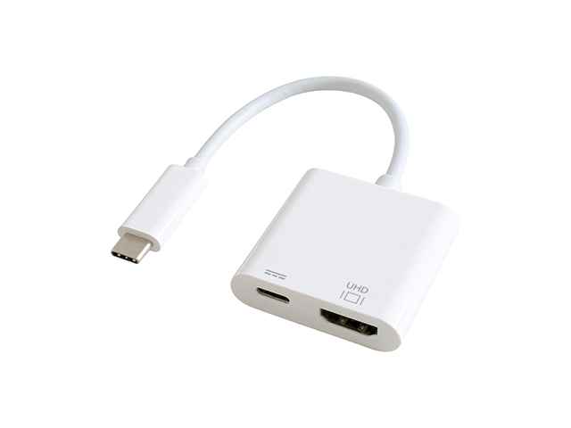 GOPPA（ゴッパ） GP-CHDH/W USB Power Delivery対応 Type-C接続 HDMI映像出力/充電アダプター（ホワイト）[GPCHDHW] 返品種別A