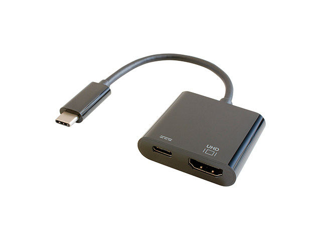 GOPPA（ゴッパ） GP-CHDH/B USB Power Delivery対応 Type-C接続 HDMI映像出力/充電アダプター（ブラック）[GPCHDHB] 返品種別A