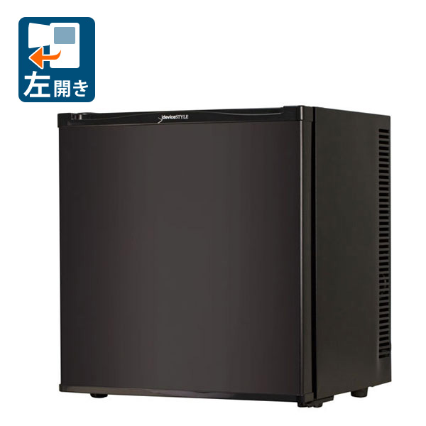 デバイスタイル RA-P20FL-K 20L 1ドア冷蔵庫（ペルチェ式）ブラック【左開き】deviceSTYLE[RAP20FLK] 返品種別A