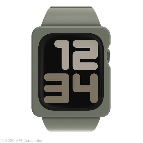 アピロス XEA03-TL-KH Apple Watch Series 6/5/4/SE 44mm用 バンドケース（カーキ）EYLE（アイル）[XEA03TLKH] 返品種別A