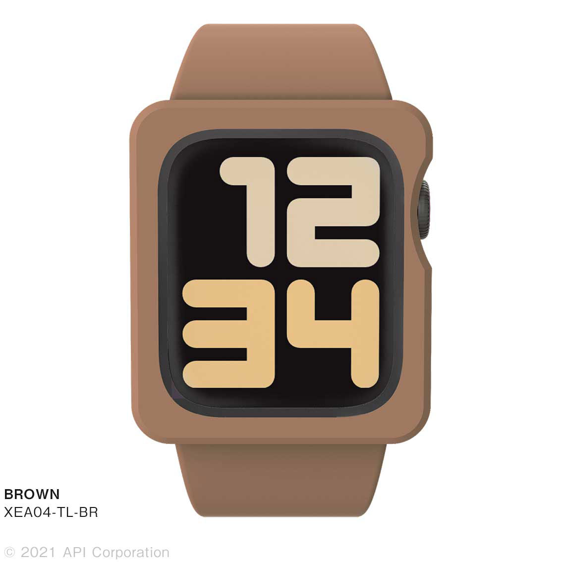 アピロス XEA04-TL-BR Apple Watch Series 6/5/4/SE 40mm用 バンドケース（ブラウン）EYLE（アイル）[XEA04TLBR] 返品種別A