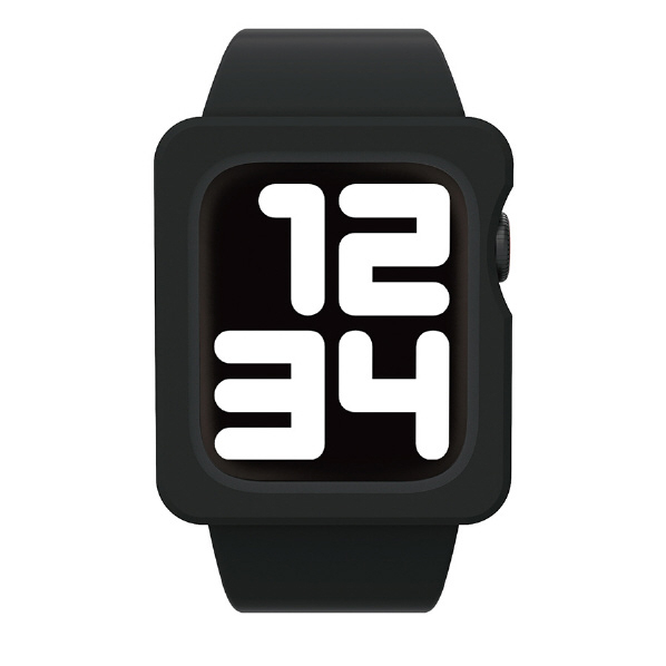 アピロス XAW02-TL-BK Apple Watch Band Case S7/6/5/4/SE 41mm(ブラック)EYLE（アイル）[XAW02TLBK] 返品種別A