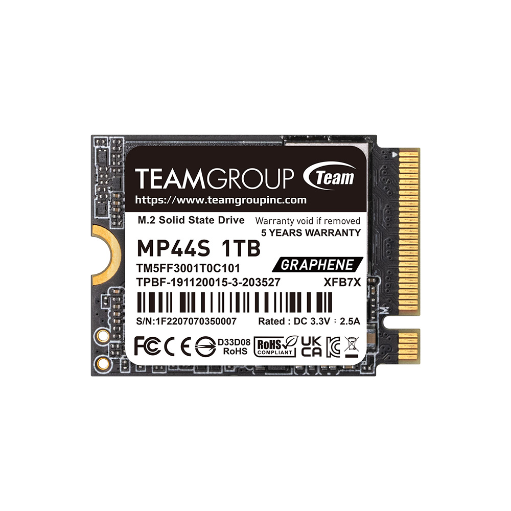 Team（チーム） Team Gen4x4 M.2 2230 PCIe NVMe MP44Sシリーズ 1TB【Steam Deck動作確認済み】 TM5FF3001T0C101返品種別B