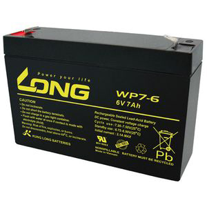 LONG BATTERY WP7-6 制御弁式鉛蓄電池 【他商品との同時購入不可】[WP76] 返品種別B