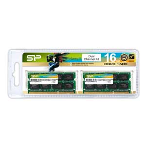 SiliconPower（シリコンパワー） PC3-12800（DDR3-1600）204pin DDR3 SDRAM S.O.DIMM 16GB（8GB×2枚） SP016GBSTU160N22返品種別B