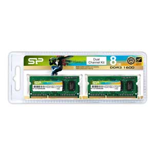 SiliconPower（シリコンパワー） PC3-12800（DDR3-1600）204pin DDR3 SDRAM S.O.DIMM 8GB（4GB×2枚） SP008GBSTU160N22返品種別B