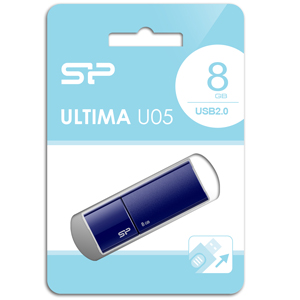 SiliconPower（シリコンパワー） SP-UFD8GBBL2 USB2.0対応 フラッシュメモリ 8GB（ブルー）[SPUFD8GBBL2] 返品種別A