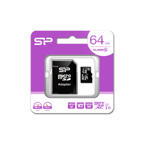 SiliconPower（シリコンパワー） SP-MCSDXC64GB10 microSDXCメモリーカード 64GB Class10 UHS-I[SPMCSDXC64GB10] 返品種別A