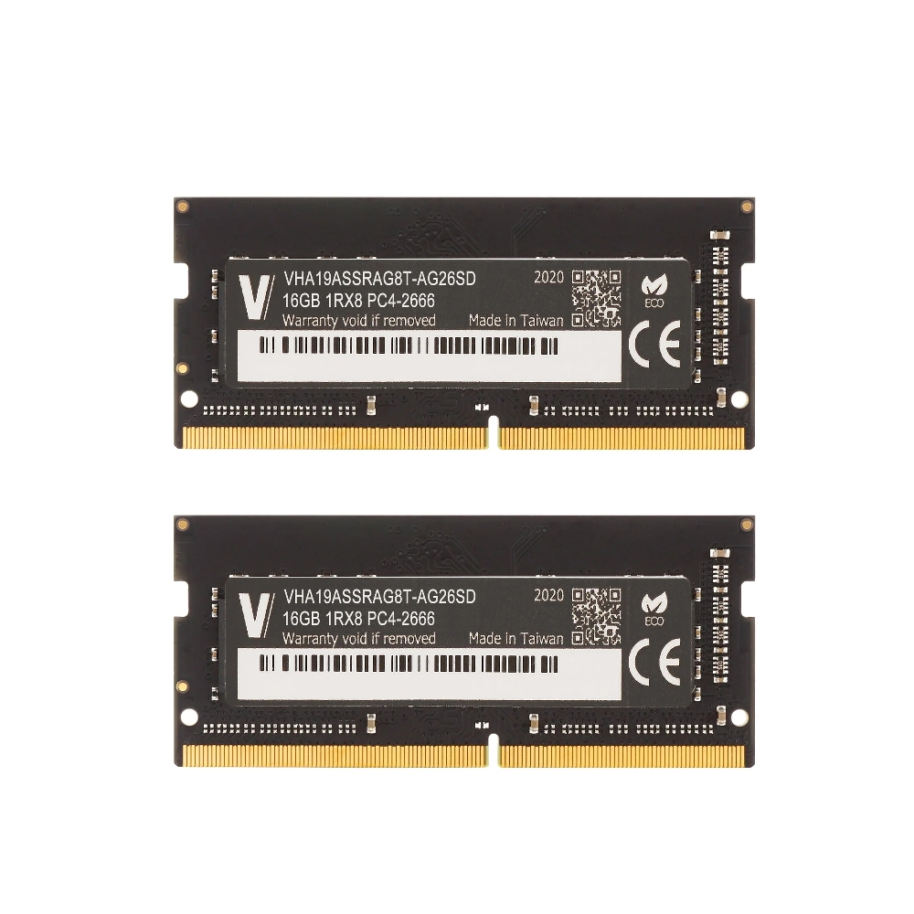 V-Color VHA19ASSRAG8T-AG26SD STANDARD SO-DIMM Series (FOR IMAC) PC4-21300 / DDR4 2666 Mhz メモリモジュール 16GB × 2枚組[VHA19AS