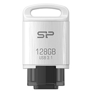 SiliconPower（シリコンパワー） USB 3.1対応 Type-C USBメモリ 128GB（ホワイト） Mobile C10 SP128GBUC3C10V1W返品種別A