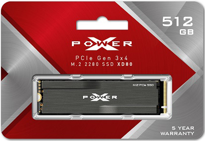 SiliconPower（シリコンパワー） SP512GBP34XD8005 SiliconPower M.2 2280 NVMe PCIe 3.0x4 SSD 512GB[SP512GBP34XD8005] 返品種別B