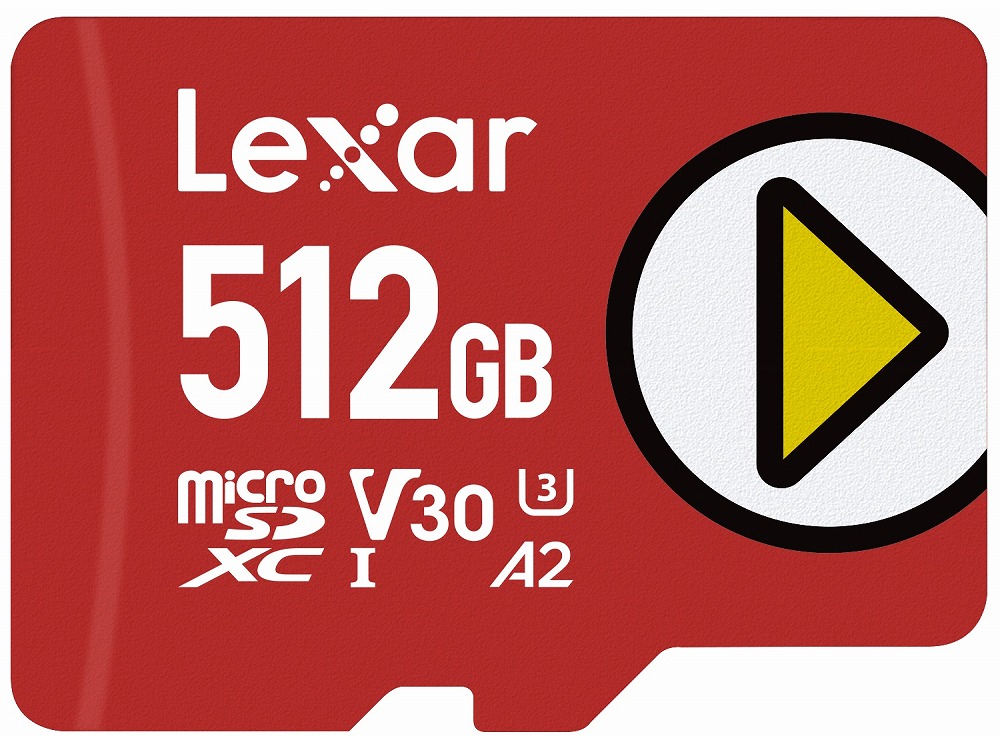 Lexar（レキサー） LMSPLAY512G-B1NNJ PLAY microSDXCカード 512GB UHS-I U3 V30 A2[LMSPLAY512GB1NNJ] 返品種別B