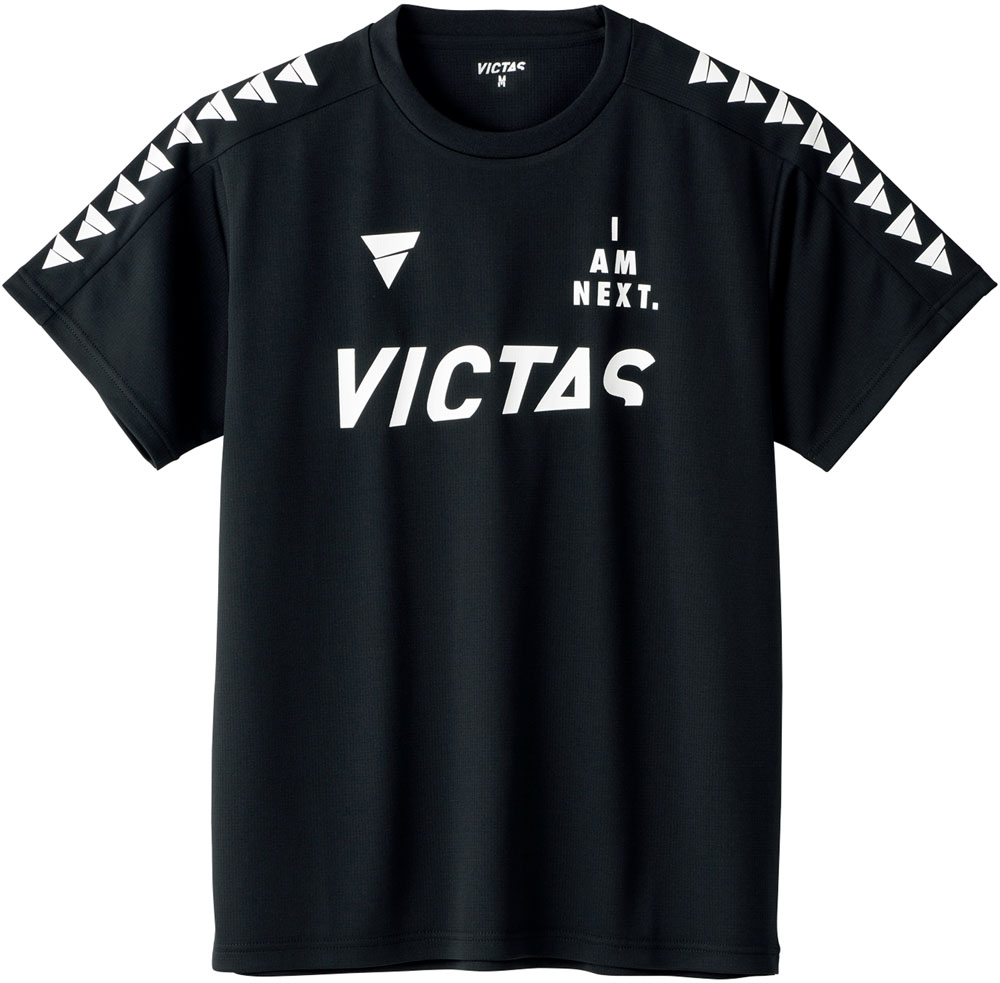 ヴィクタス 卓球 ユニセックス プラクティス Tシャツ V-TS245（ブラック・サイズ：XS） VICTAS TSP-532201-1000-XS返品種別A