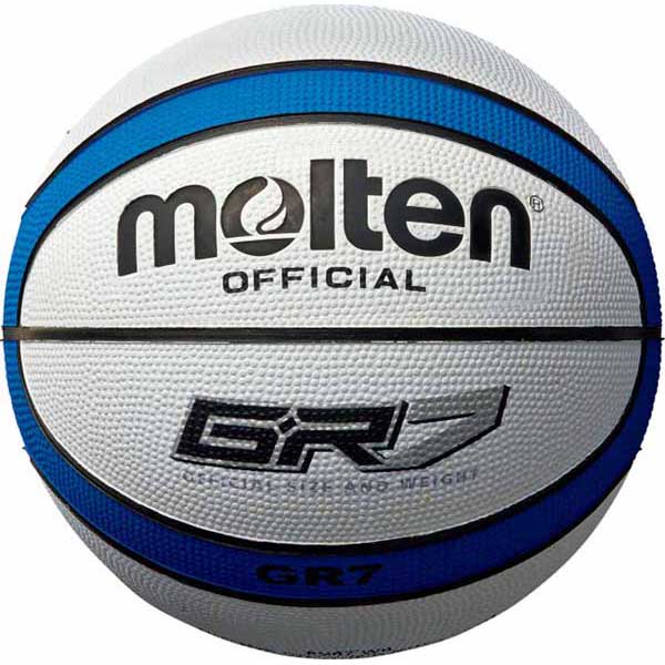 モルテン BGR7-WB バスケットボール 7号球 (ゴム)Molten GR7 (ホワイト×ブルー)[MTBGR7WB] 返品種別A