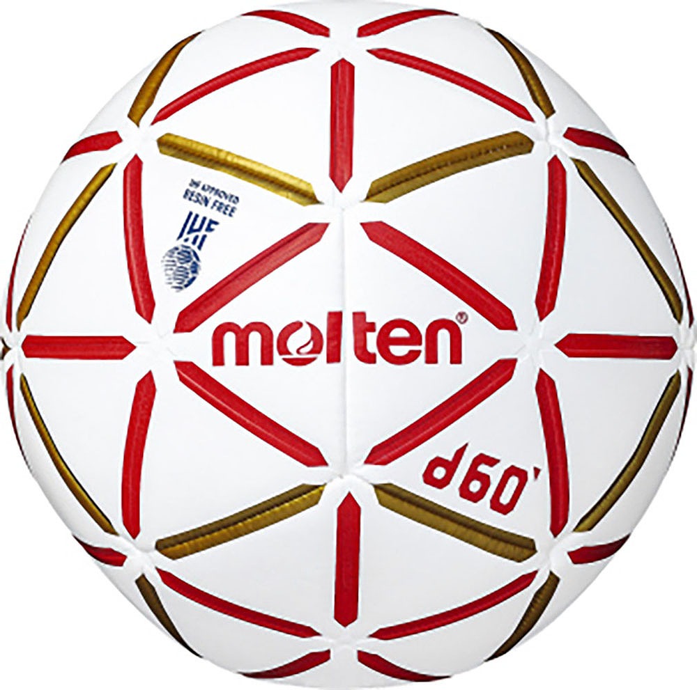 モルテン MT-H2D4000RW ハンドボール 2号球（ホワイト×レッド）Molten 屋内専用[MTH2D4000RW] 返品種別A