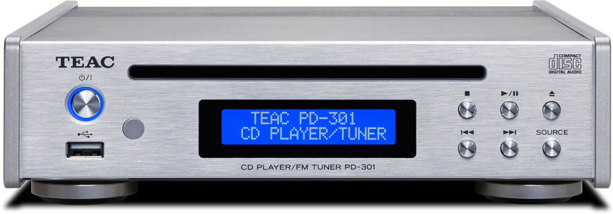 ティアック PD-301-X/S ワイドFMチューナー搭載CDプレーヤー（シルバー）TEAC[PD301XS] 返品種別A